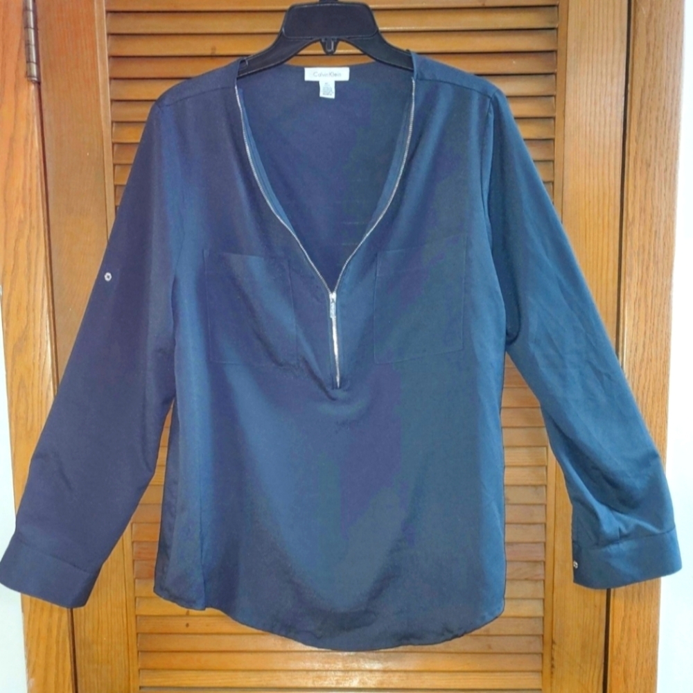 Calvin Klein Jet Black Blouse